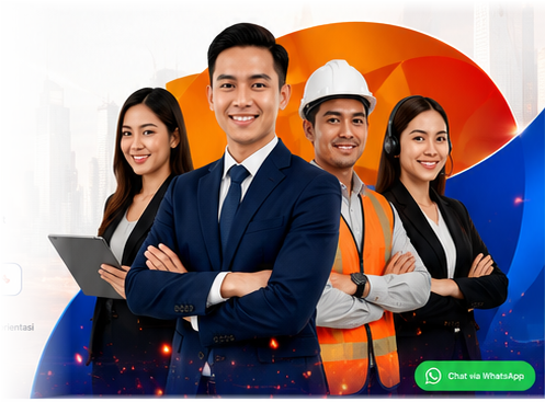Tim profesional dari bidang bisnis, logistik, dan customer service